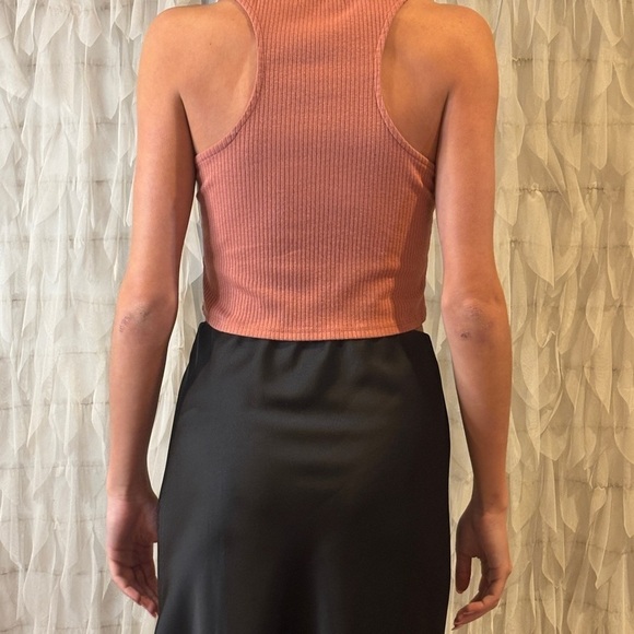 Live to Be Spoiled Rust Ribbed Tank Top | Women’s Medium - Picture 2 of 5